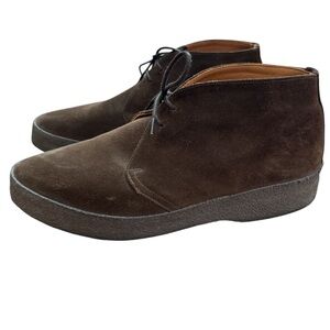 Sanders Suede Hi Top Joel Chukka Boots Mens Size 11 US Boots 6480TS England Made